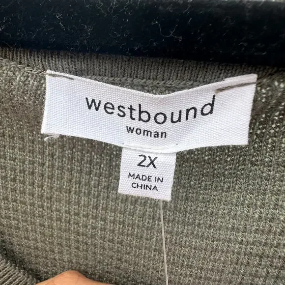 Westbound Green Long sleeve Top 2X - Picture 5 of 5